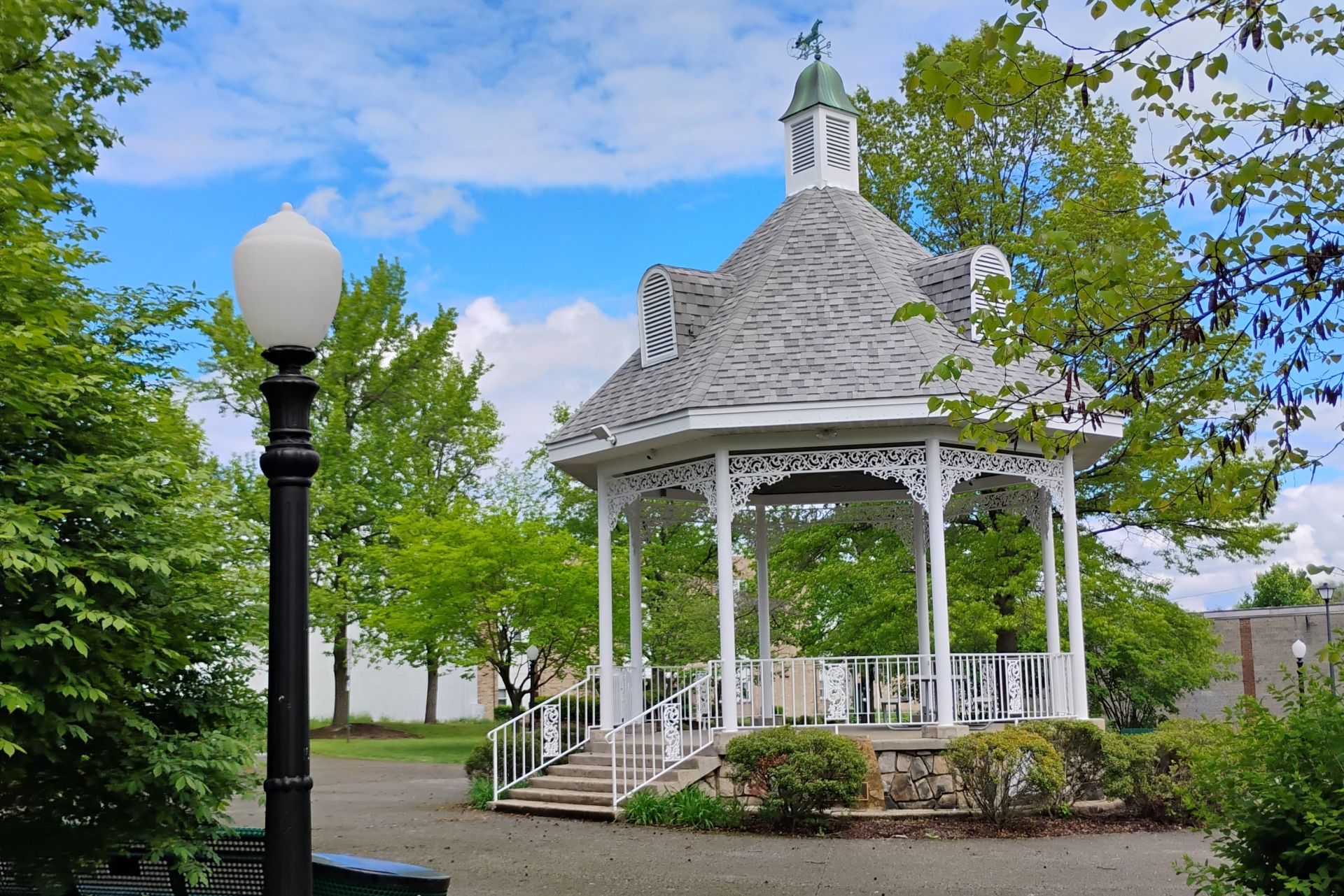 The gazebo in Scottdale, Pennsylvania